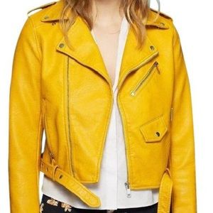 Zara yellow cropped Moro jacket